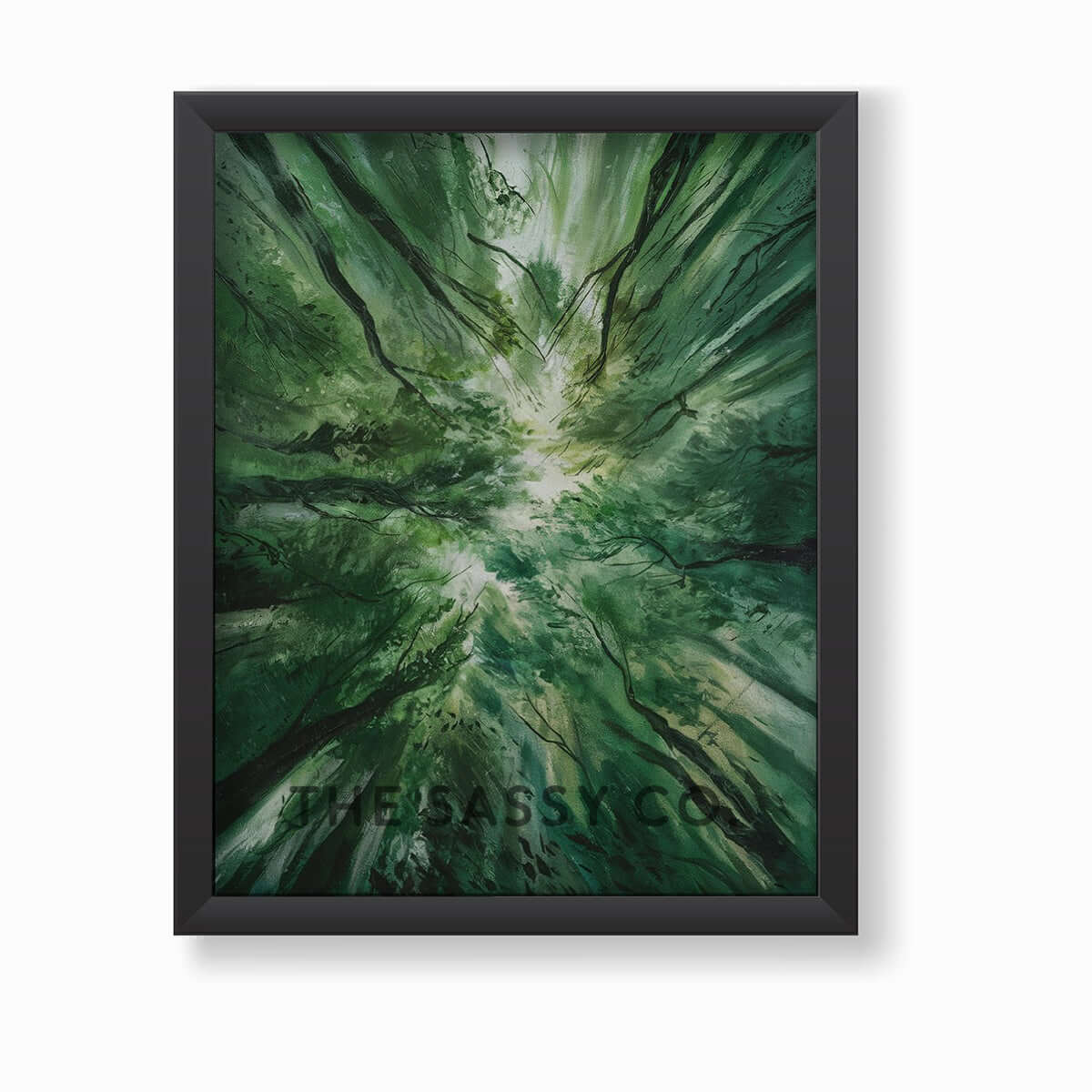 Abstract nature, trees, forest, watercolor wall art painting canvas prints, framed prints for bedroom, living room, home decor