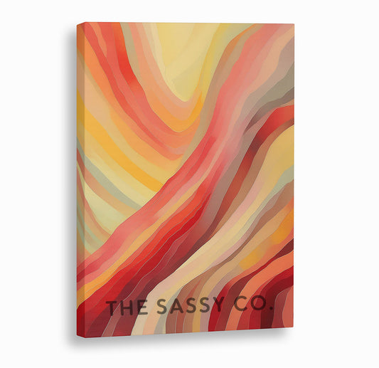 Nature Fire element, modern abstract wall art painting, canvas & framed print for living room, bedroom, home decor